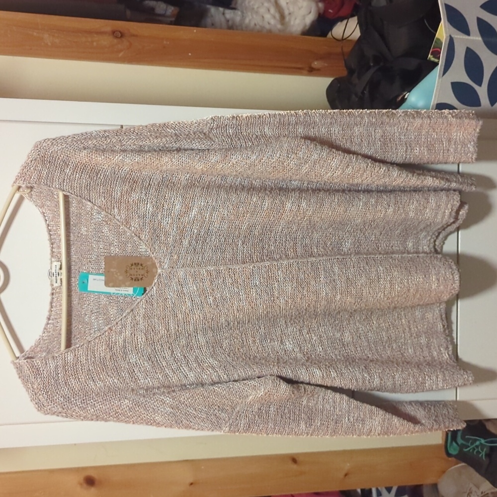 V-neck knit sweater